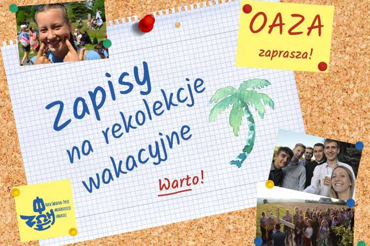 Zapisy na oazy wakacyjne 2019