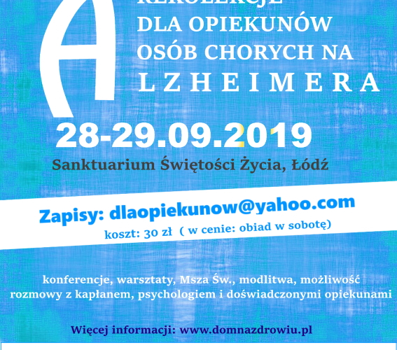 Rekolekcje dla opiekunów osób chorych na Alzheimera