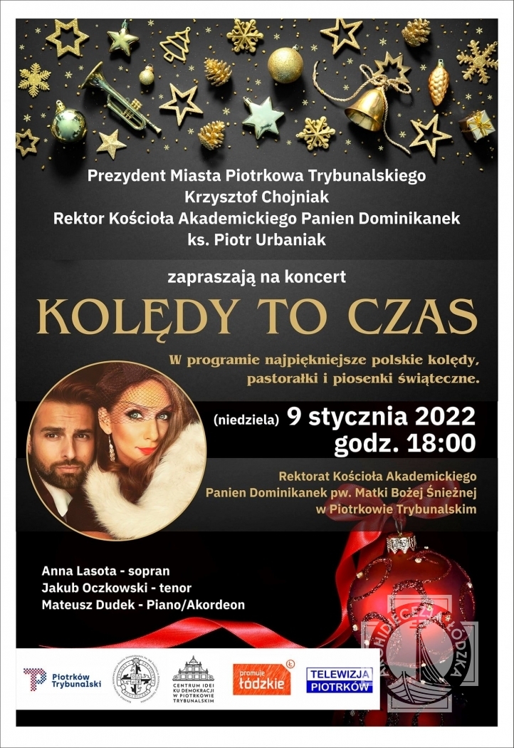 Piotrków Tryb: Kolędy to czas - koncert kolęd i pastorałek