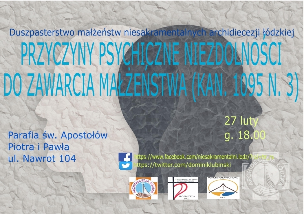 Niesakramentalni | Przyczyny psychiczne niezdolności do zawarcia małżeństwa (kan. 1095 n. 3)