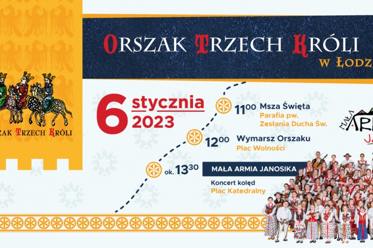 Orszak Trzech Króli w Łodzi po raz kolejny wyruszy z darami dla Nowonarodzonego!