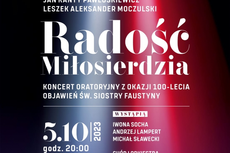Radość Miłosierdzia - zaproszenie na koncert
