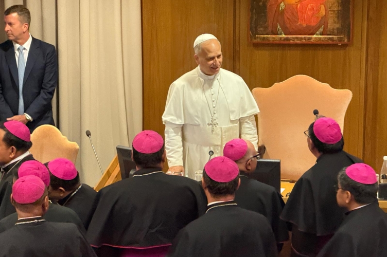 Bp P. Kleszcz i bp Z. Wołkowicz spotkali się z Ojcem Świętym Leonem XIV