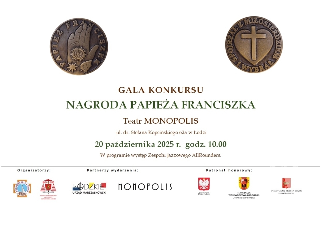 V Gala Konkursu Papieża Franciszka już 20 października
