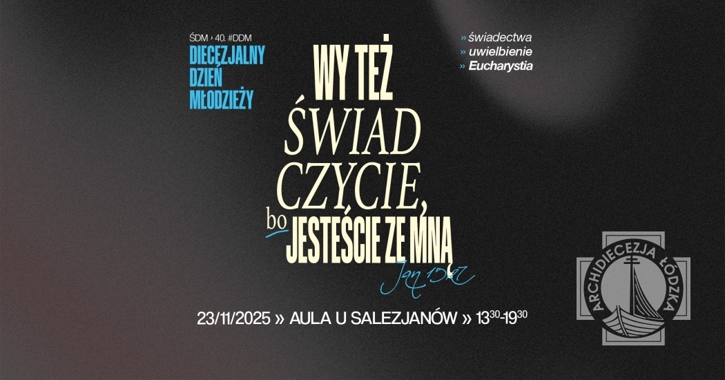 Zaproszenie na Diecezjalny Dzień Młodzieży