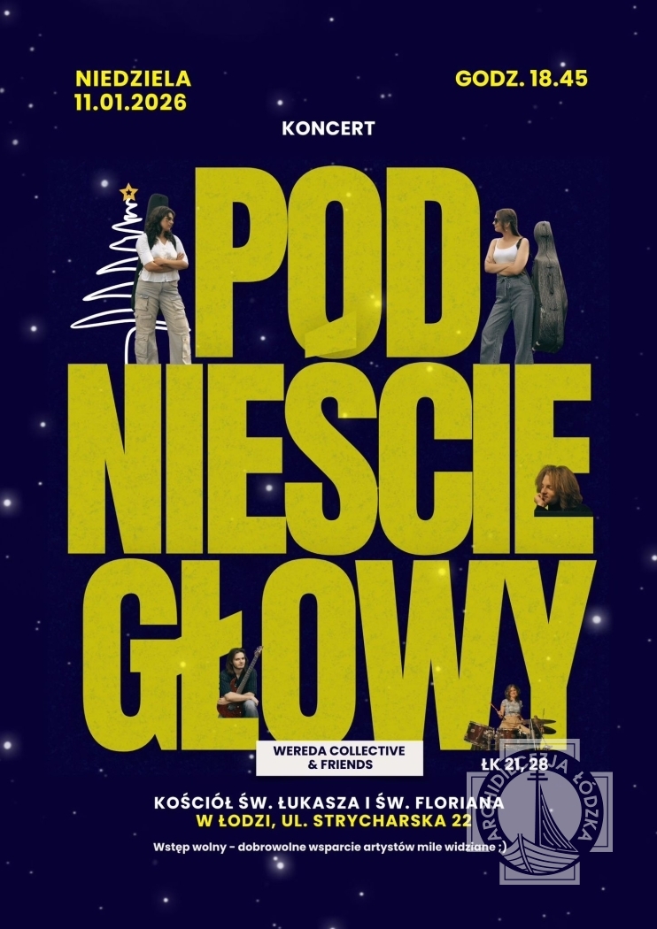 Podnieście Głowy - zaproszenie na koncert kolęd