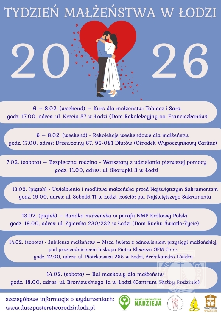 Tydzień Małżeństwa w Łodzi 2026