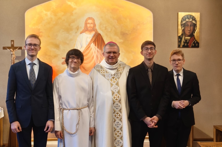 Biskup Wołkowicz spotkał się z alumnami roku propedeutycznego