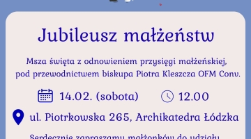 Jubileusz Małżeństw w łódzkiej katedrze