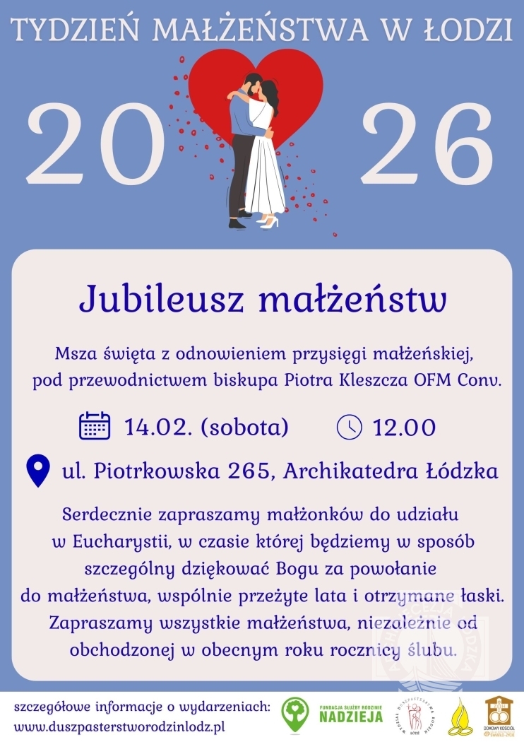 Jubileusz Małżeństw w łódzkiej katedrze