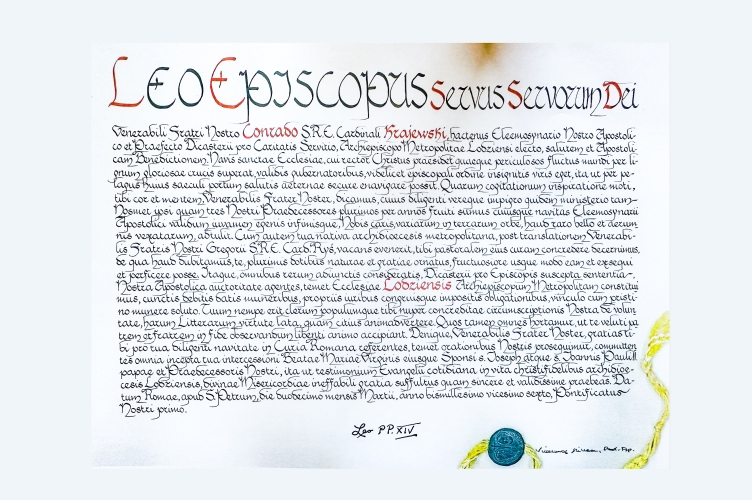 Odczytano Bullę Papieską informującą o wyborze kard. Krajewskiego na metropolitę łódzkiego