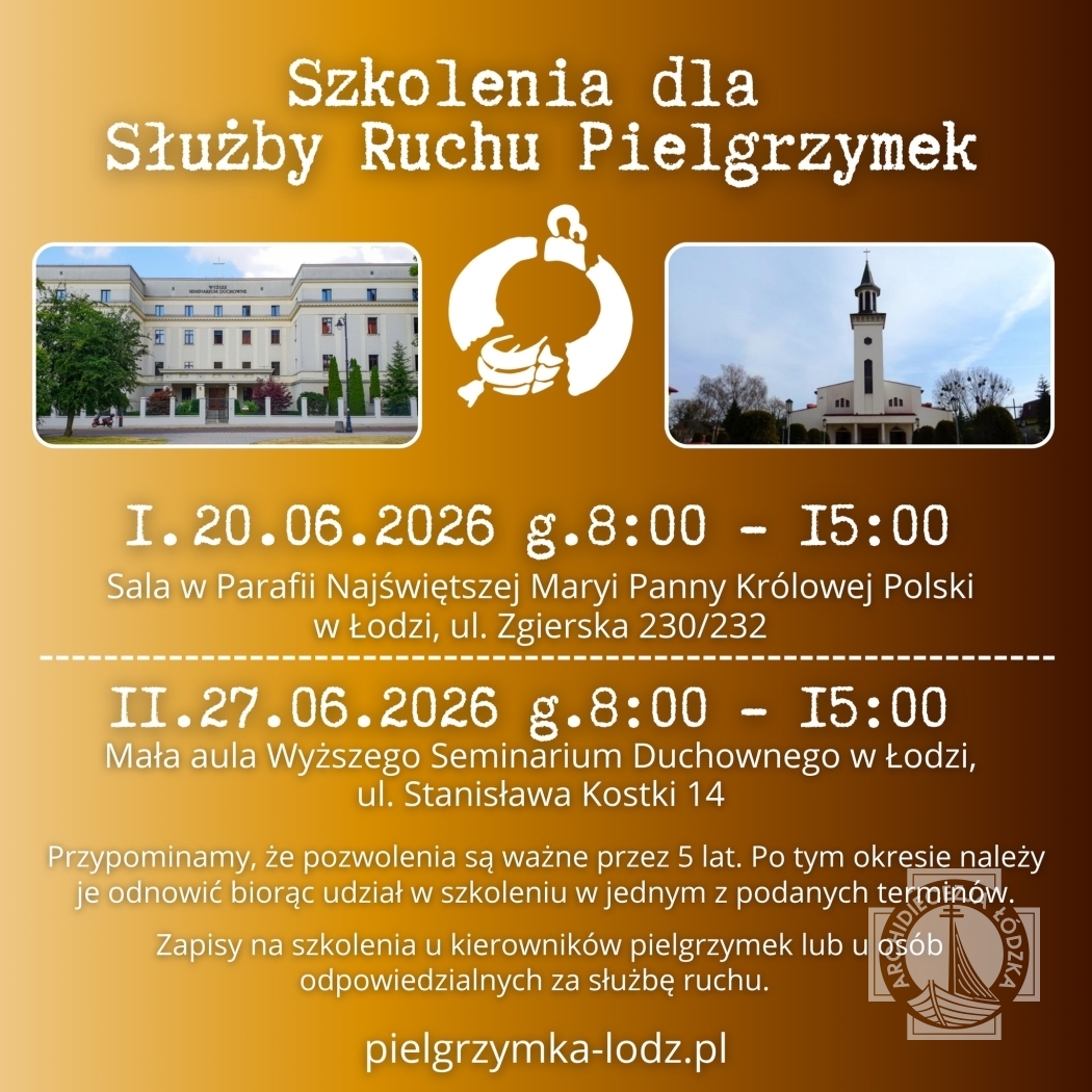 Szkolenia dla Służby Ruchu Pielgrzymek - bo czas pielgrzymowania co raz bliżej…