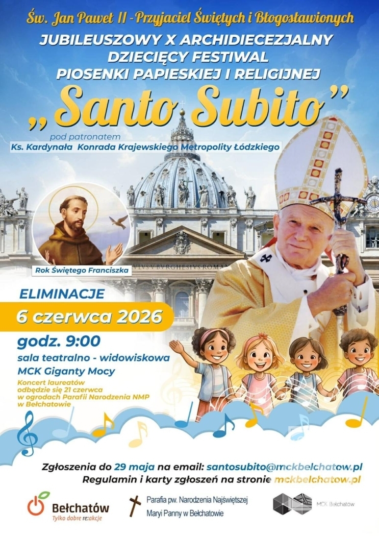 Jubileuszowy 10 Festiwal Santo Subito