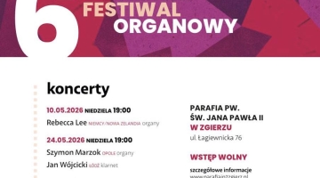 Zgierski Festiwal Organowy - zaproszenie