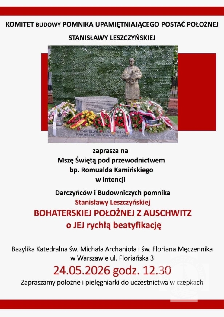 Zaproszenie na Mszę św. dla pielęgniarek i położnych o rychłą beatyfikację S. Leszczyńskiej