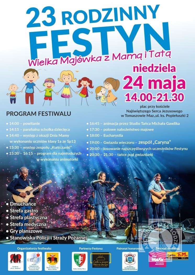 Zaproszenie na Festyn - Parafia NSJ w Tomaszowie Mazowieckim