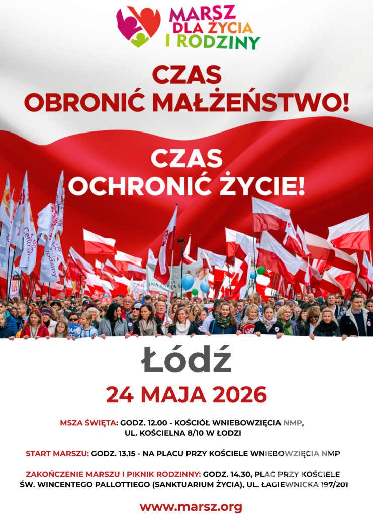 Marsz dla życia i rodziny już 24 maja