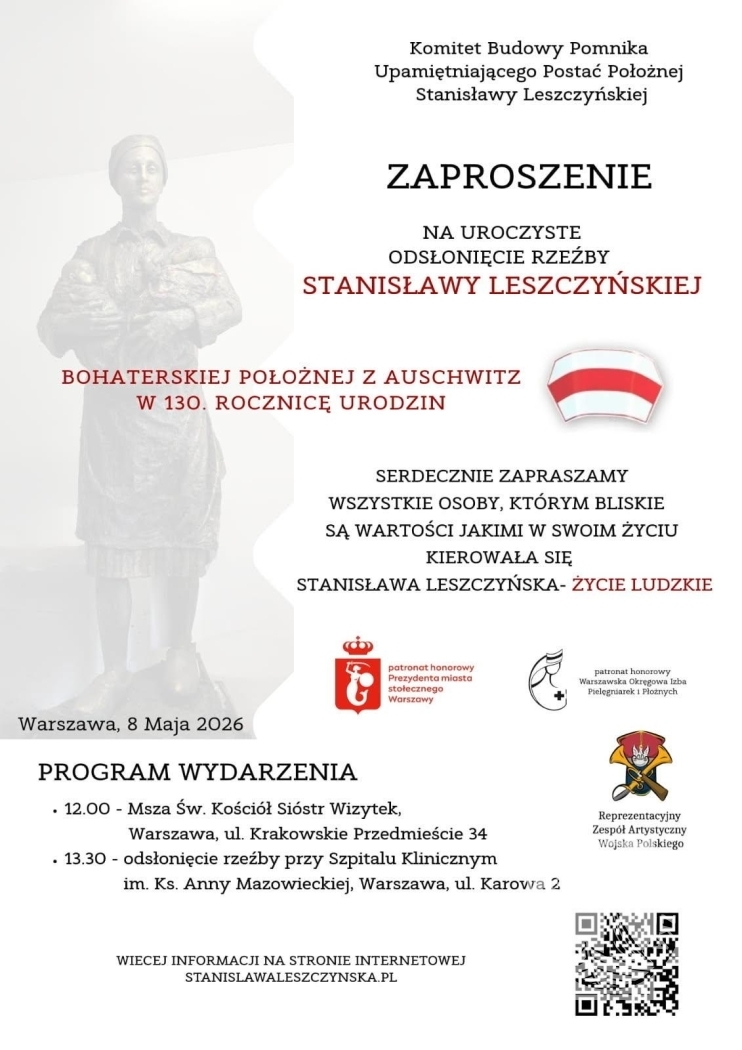 Poświęcenie Pomnika Sługi Bożej Stanisławy Leszczyńskiej w Warszawie