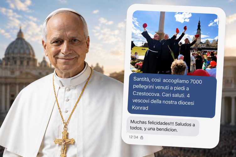SMS od Ojca Świętego Leona XIV z pozdrowieniami i błogosławieństwem dla pątników z Archidiecezji Łódzkiej