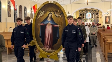 Zakończenie peregrynacji obrazu MB Łaskawej w łódzkiej parafii wojskowej