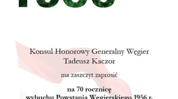 Zaproszenie na łódzkie obchody 70. rocznicy Powstania Węgierskiego